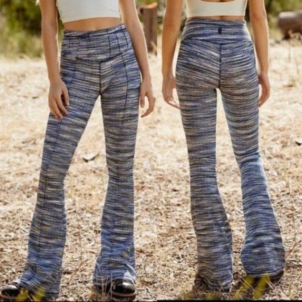 Free People Movement On It Indigo Flare Yoga Pants